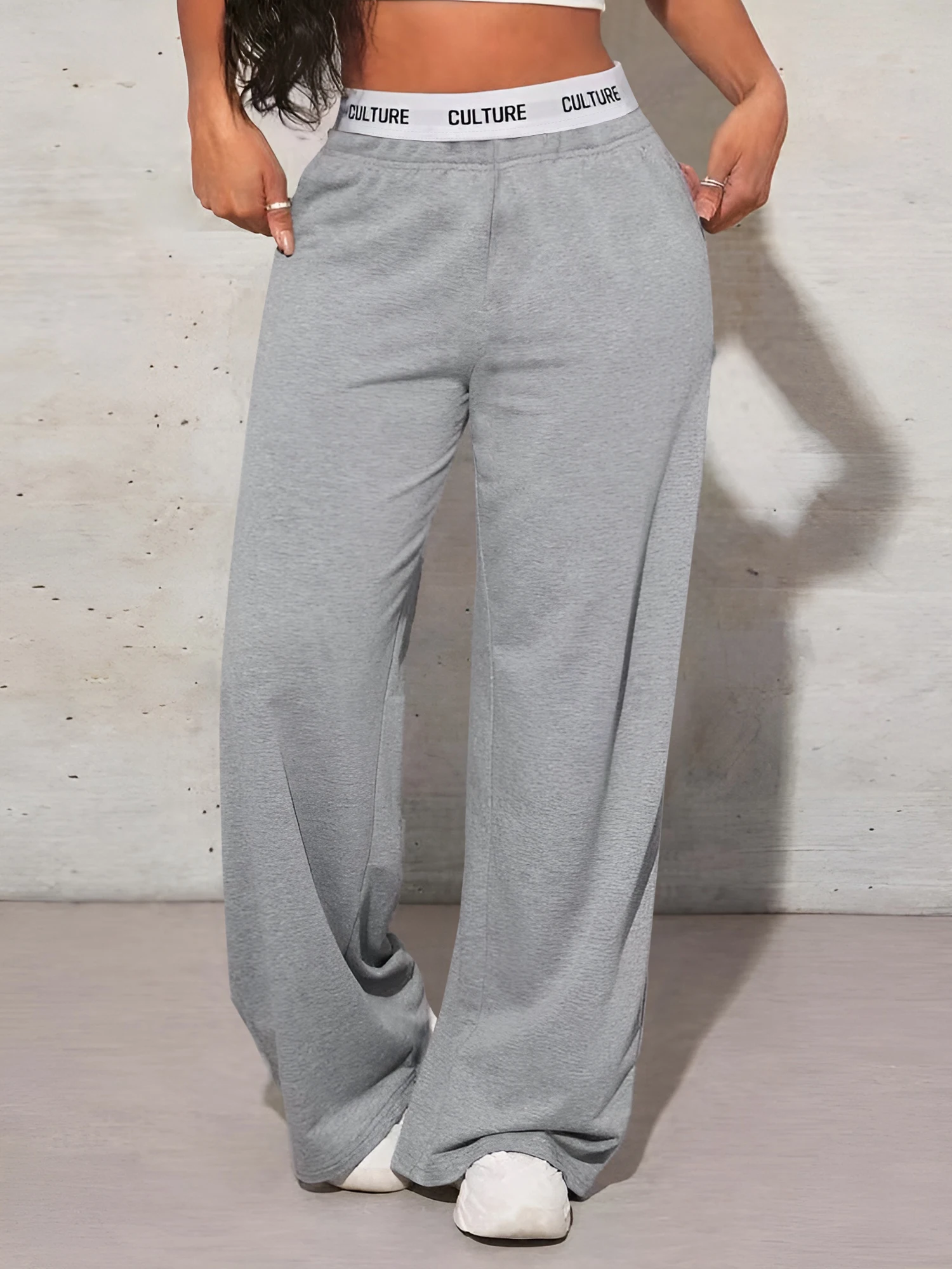 Vintage Tummy Control Wide-Leg Pants