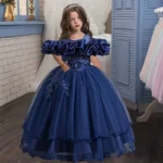 Girls' Elegant Long Dress — Image 2