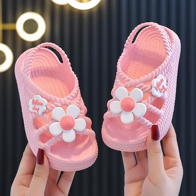 Kids' Floral Summer Slippers