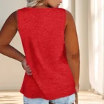 Plus Size Strappy Top with Buttons — Image 5