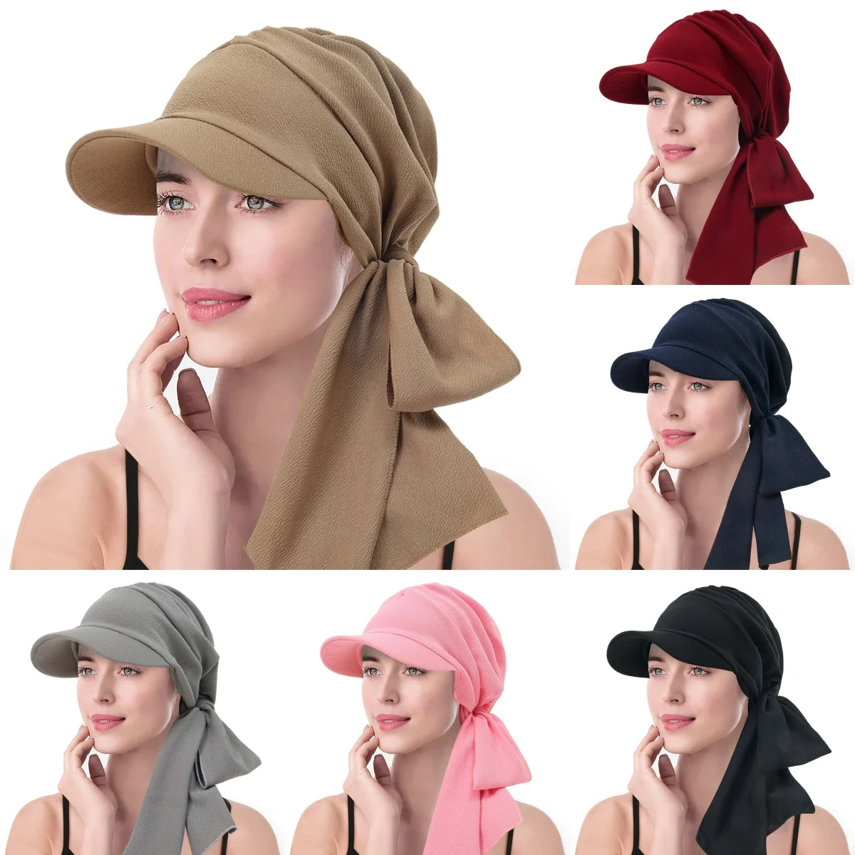 Solid Color Turban with Front Edge