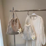 Large Bohemian Knit Shoulder Bag — Image 6