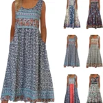 Boho Floral Sleeveless Summer Dress