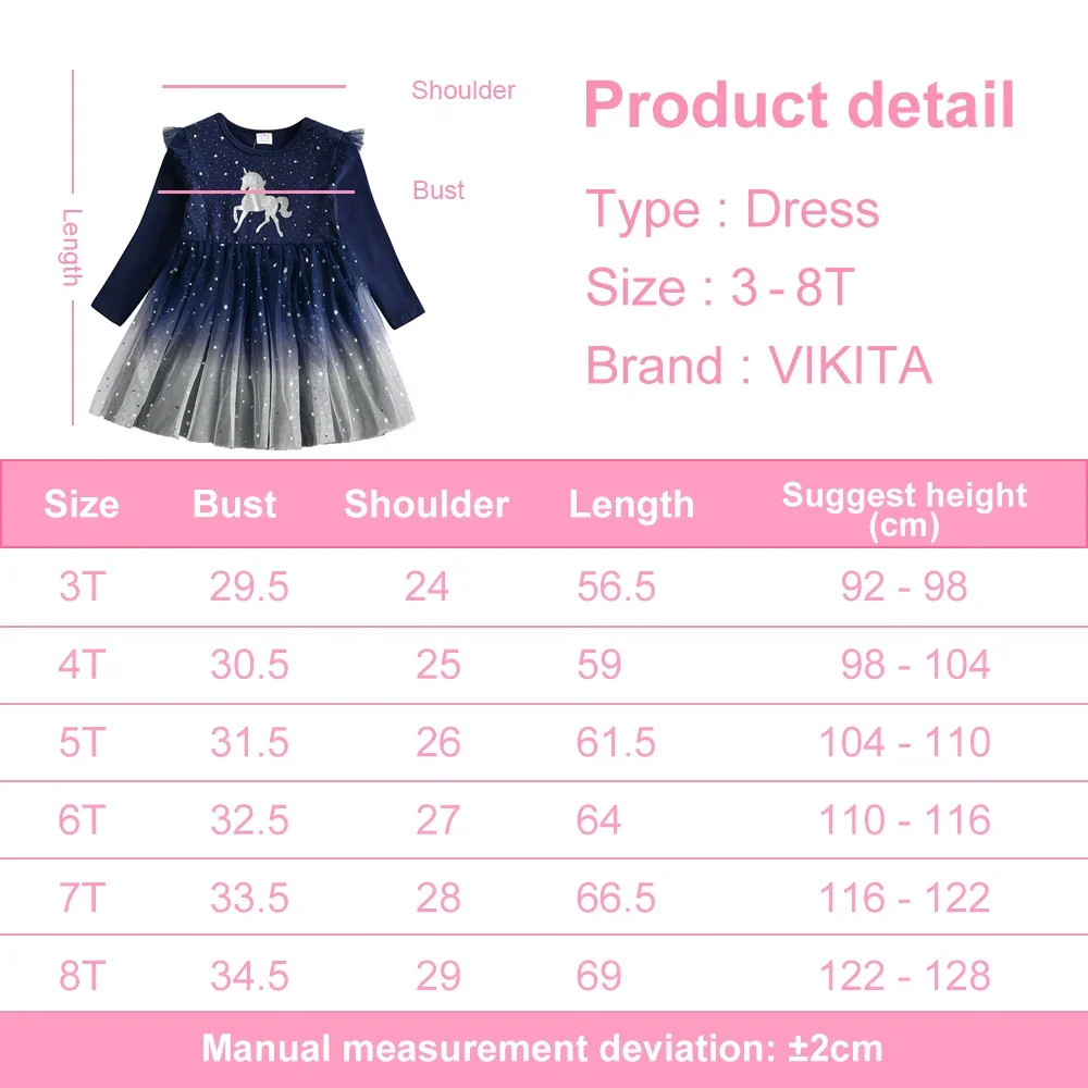 Girls' Long Sleeve Autumn Dress