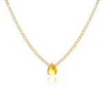 Crystal Heart Print Necklace — Image 4