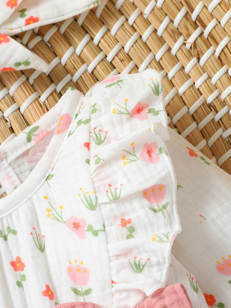 Baby Long Sleeve Floral Romper