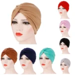 Solid Color Stretchy Instant Head Wrap