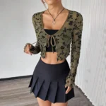 Long Dark Green Skirt — Image 5
