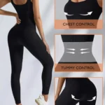 Slim-Fit Ribbed Jumpsuit — Image 2