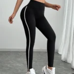 Striped High-Waisted Leggings — Image 5