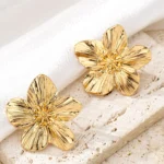 Elegant Flower Clip-On Earrings — Image 3