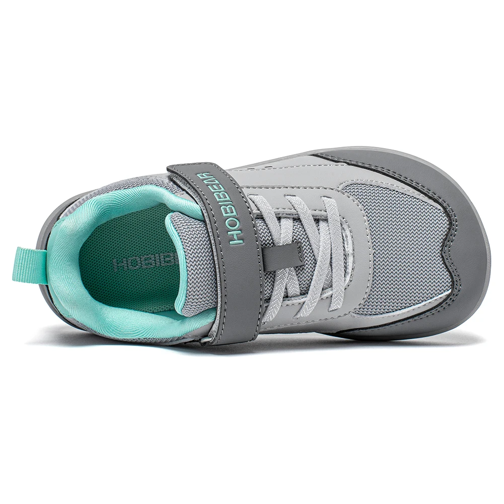 Kids' Minimalist Faux Leather Mesh Sneakers