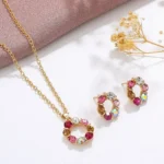 3-Piece Gold-Tone Necklace and Earring Set — Image 5