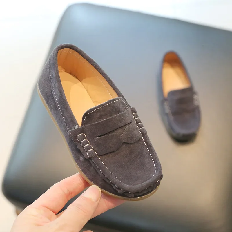 Boys' Solid Leather Shoes