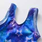Girls' Star and Galaxy Print Swimsuit — Image 3