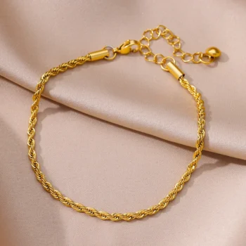 Stainless Steel Anklet with Chain