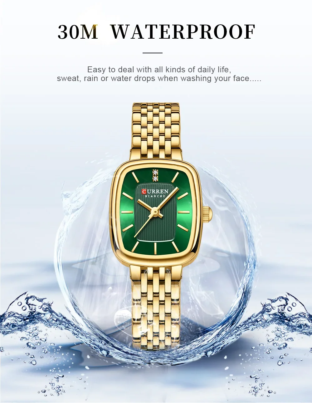 Casual Stainless Steel Watch