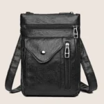 Layered Soft Leather Shoulder Bag — Image 4