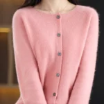 Knit Merino Wool Cardigan — Image 5
