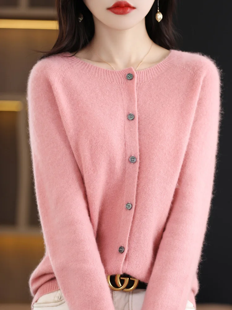 Knit Merino Wool Cardigan