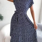 Short Sleeve High-Waisted Dress — Image 6