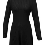 A-Line Dress with Mock Neck — Image 3
