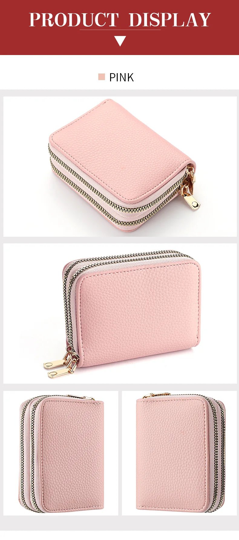 Short Double-Zip Card Wallet — Image 10