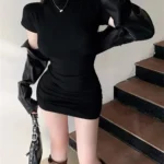 Pleated Mini Dress — Image 2