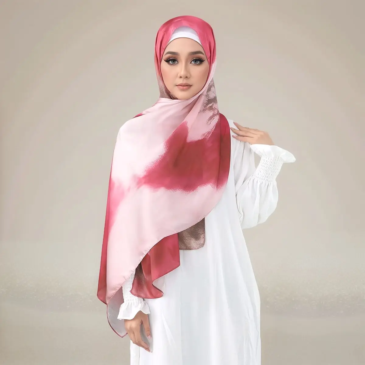 طرحة ساتان طويلة — صورة تفصيلية 28