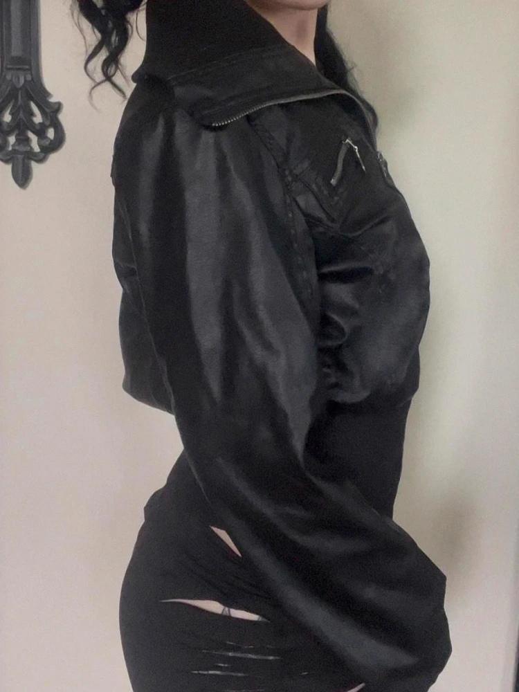 Classic Faux Leather Jacket