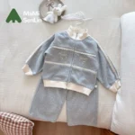 Girls' 2-Piece Casual Autumn Set with Zipper — Image 3