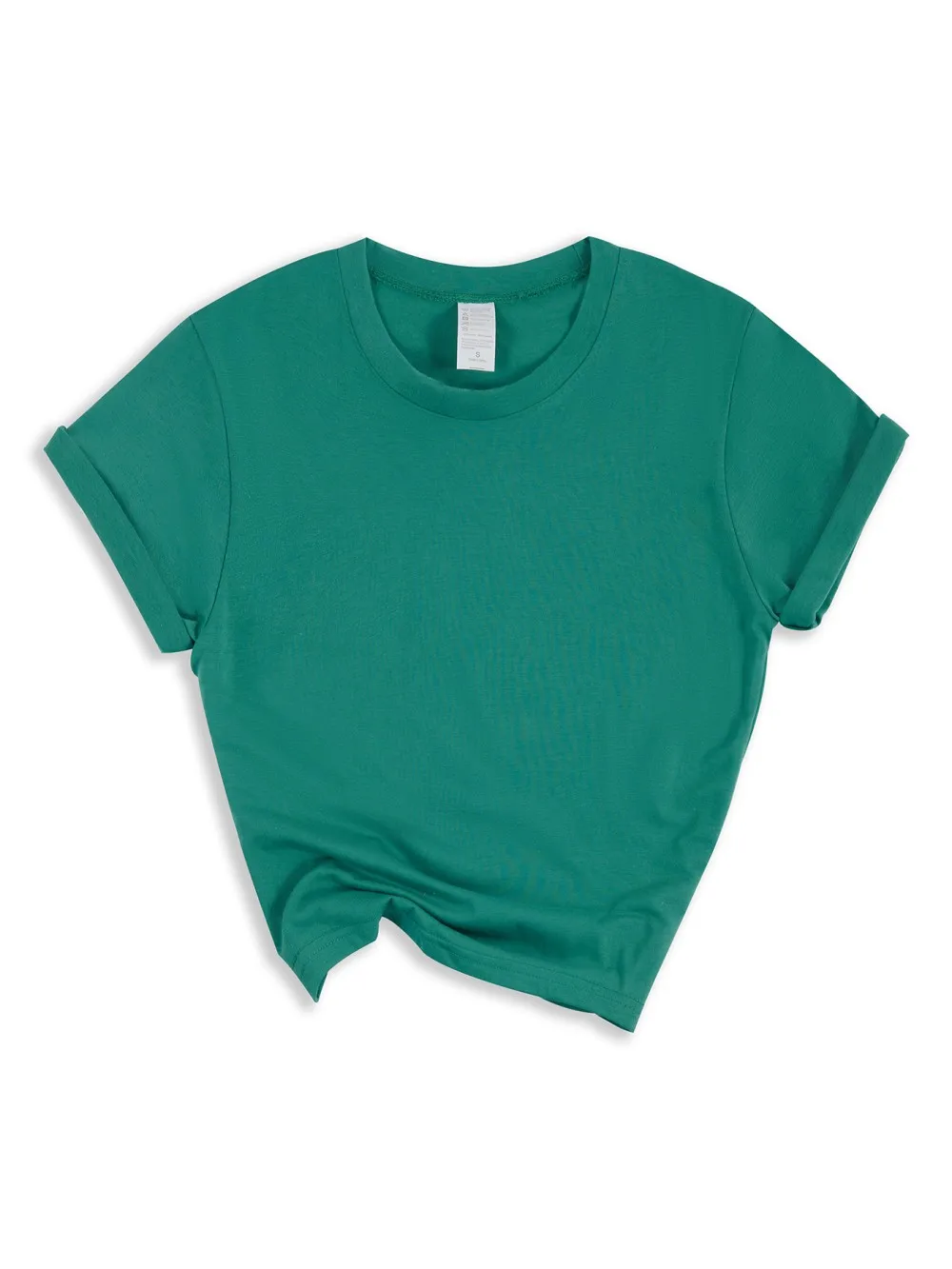 Casual Solid Short Sleeve T-Shirt — Image 20