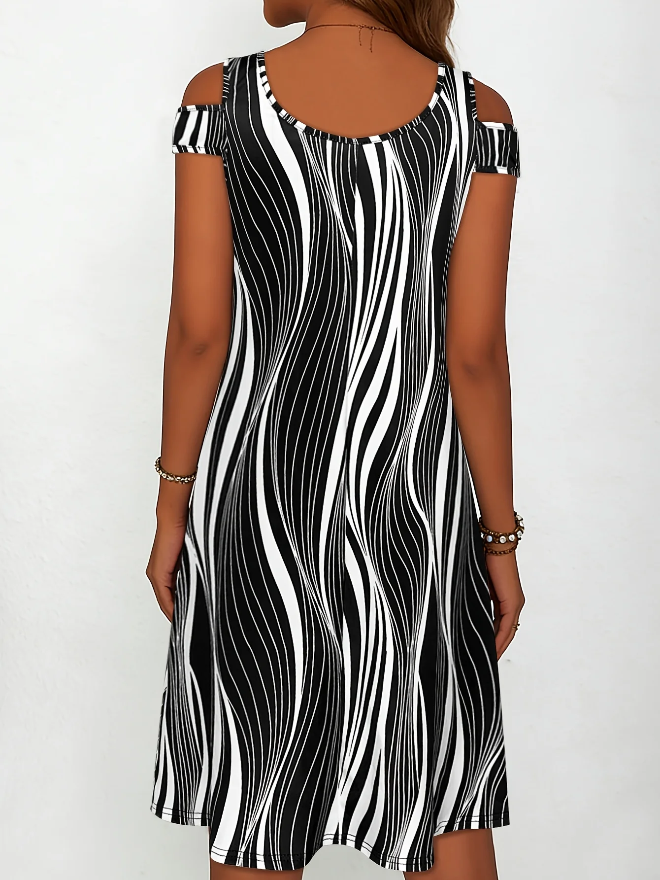 Striped Short Dress