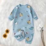 Newborn Autumn Cotton Romper — Image 5