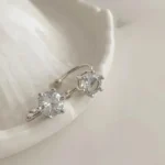 Zircon Clip-On Earrings for Unpierced Ears — Image 4