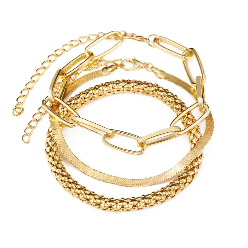 Bohemian Metal Chain Bracelet Set