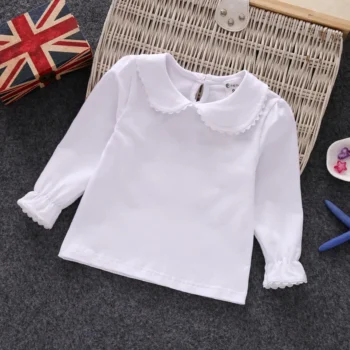 Girls' Lace Cotton Top