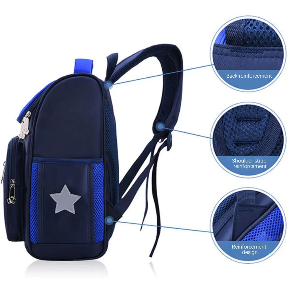 School Bag with Reflective Strips