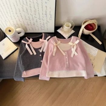 Girls' Autumn Long Top