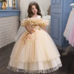 Girls' Elegant Long Dress — Image 3