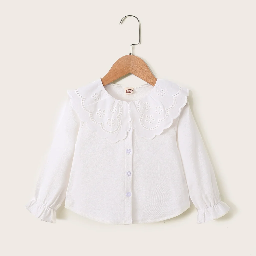 Girls' Lace Long Sleeve Autumn Top