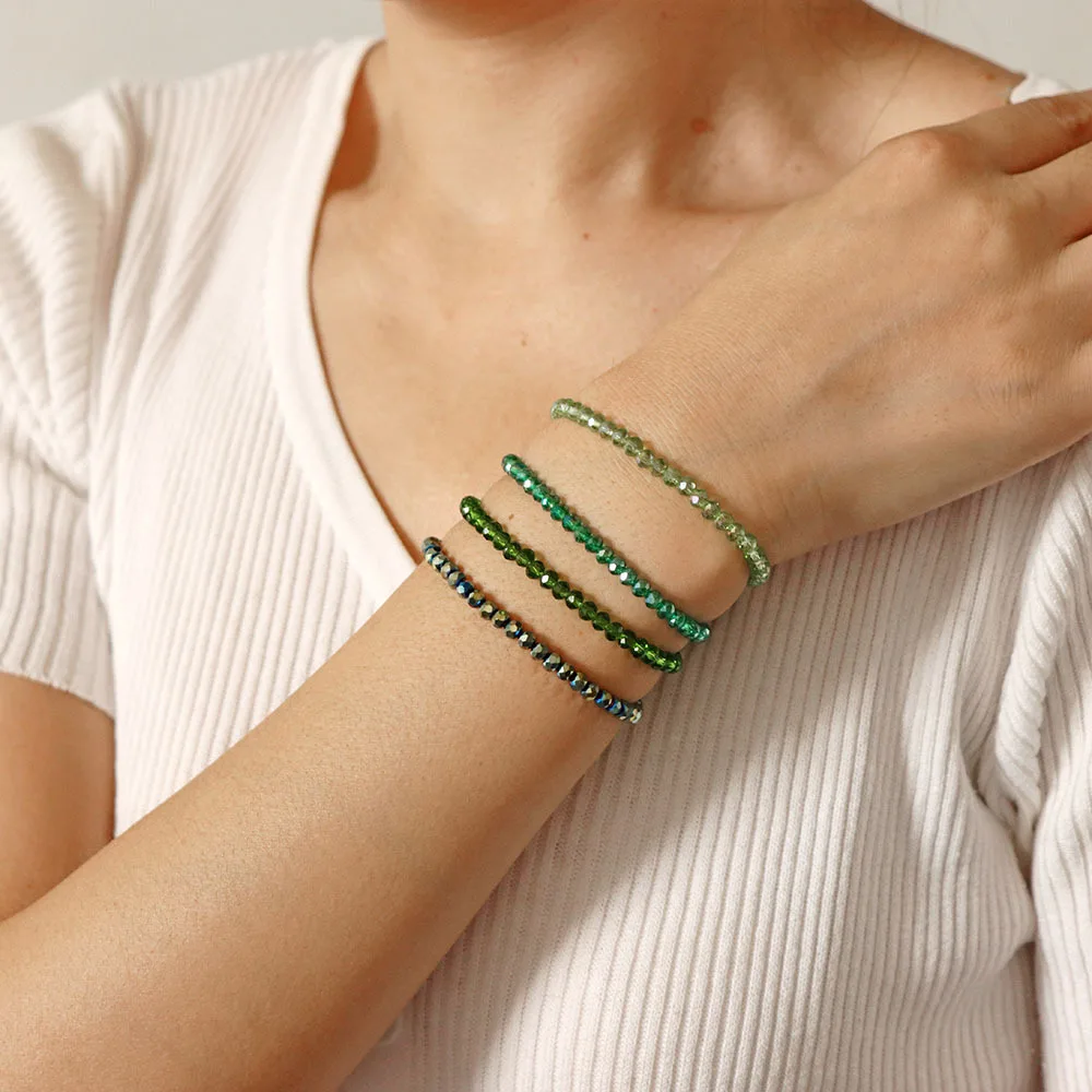 4-Piece Colorful Beaded Bracelet Set