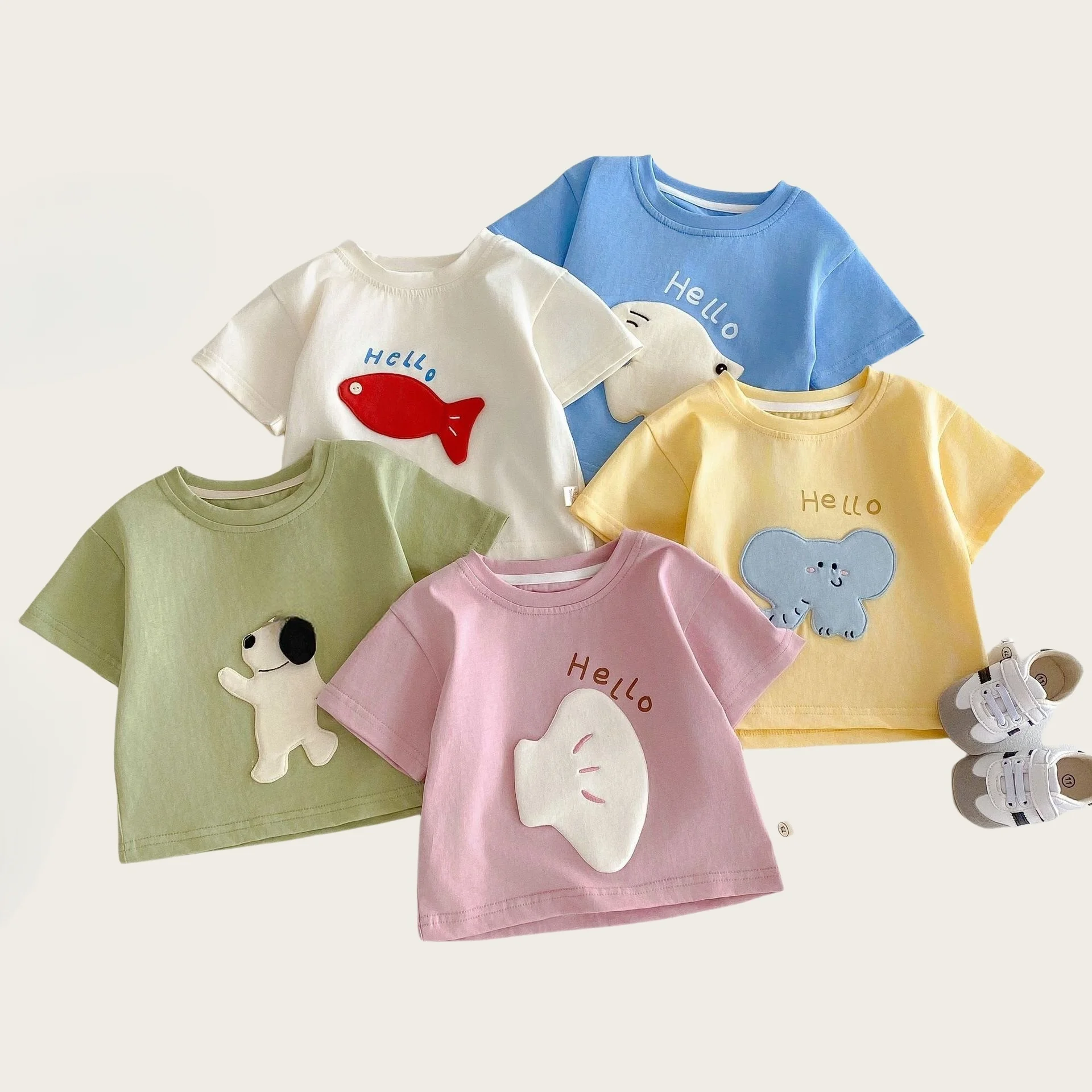 Kids' Summer Set with Illustrated Patch