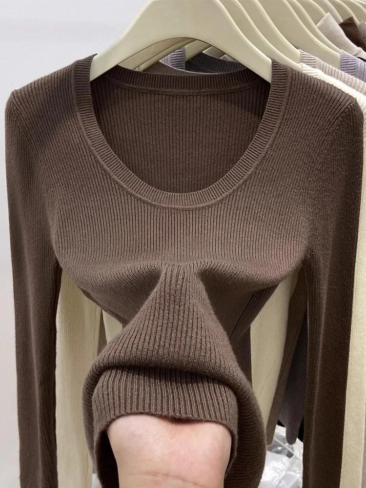 Solid Knitted Pullover