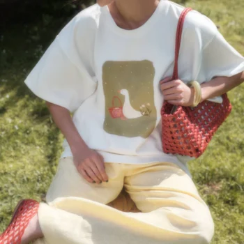 Casual Printed Cotton T-Shirt