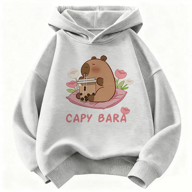Kids' Capybara Print Hoodie
