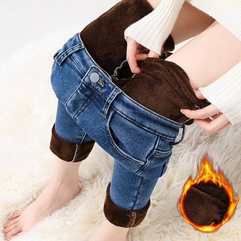 Slim-Fit Warm Winter Jeans