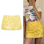 Sequin Short Skirt