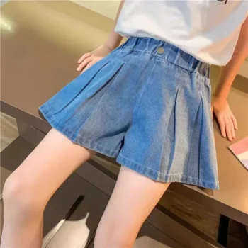 Girls' A-Line Denim Shorts