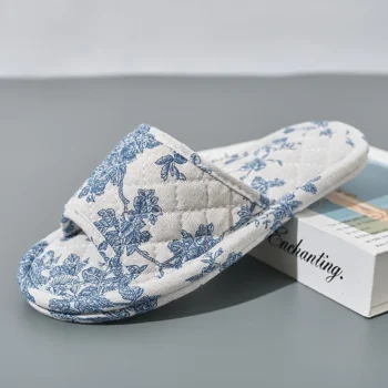 Floral Cotton House Slippers